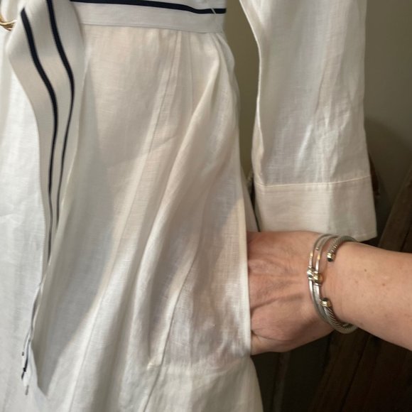 Lauren by Ralph Lauren White Linen Midi Dress - Picture 6 of 11